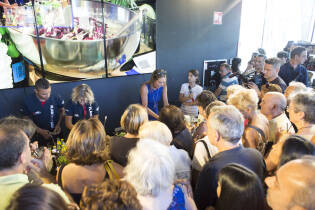 Showcooking Solidal con Tessa Gelisio e i barman acrobatici della Flair Academy al Gate - 15 luglio 2016