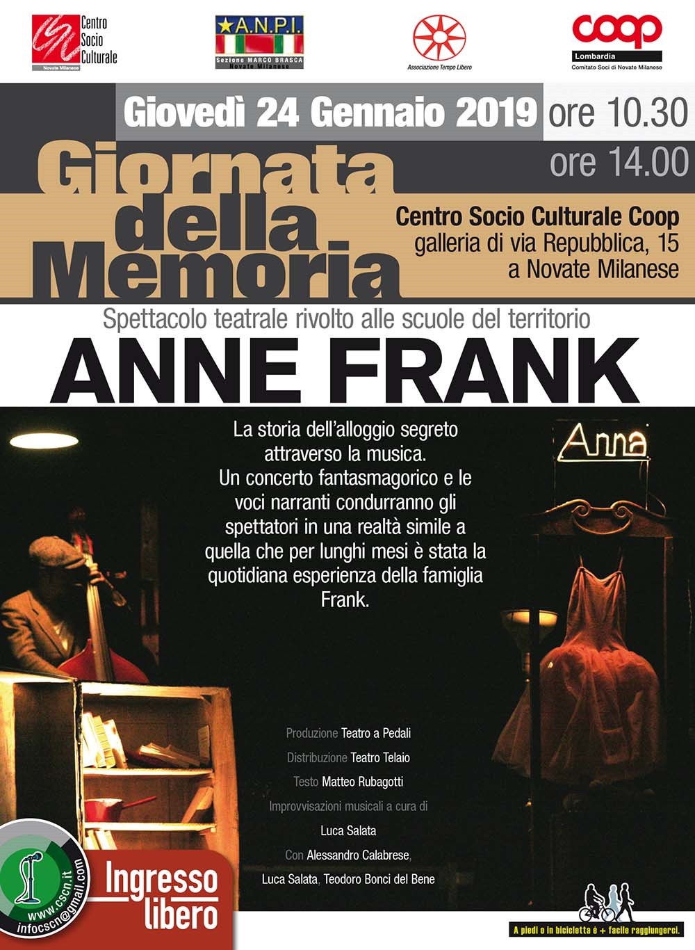 Giornata della memoria 2019 Anne Frank