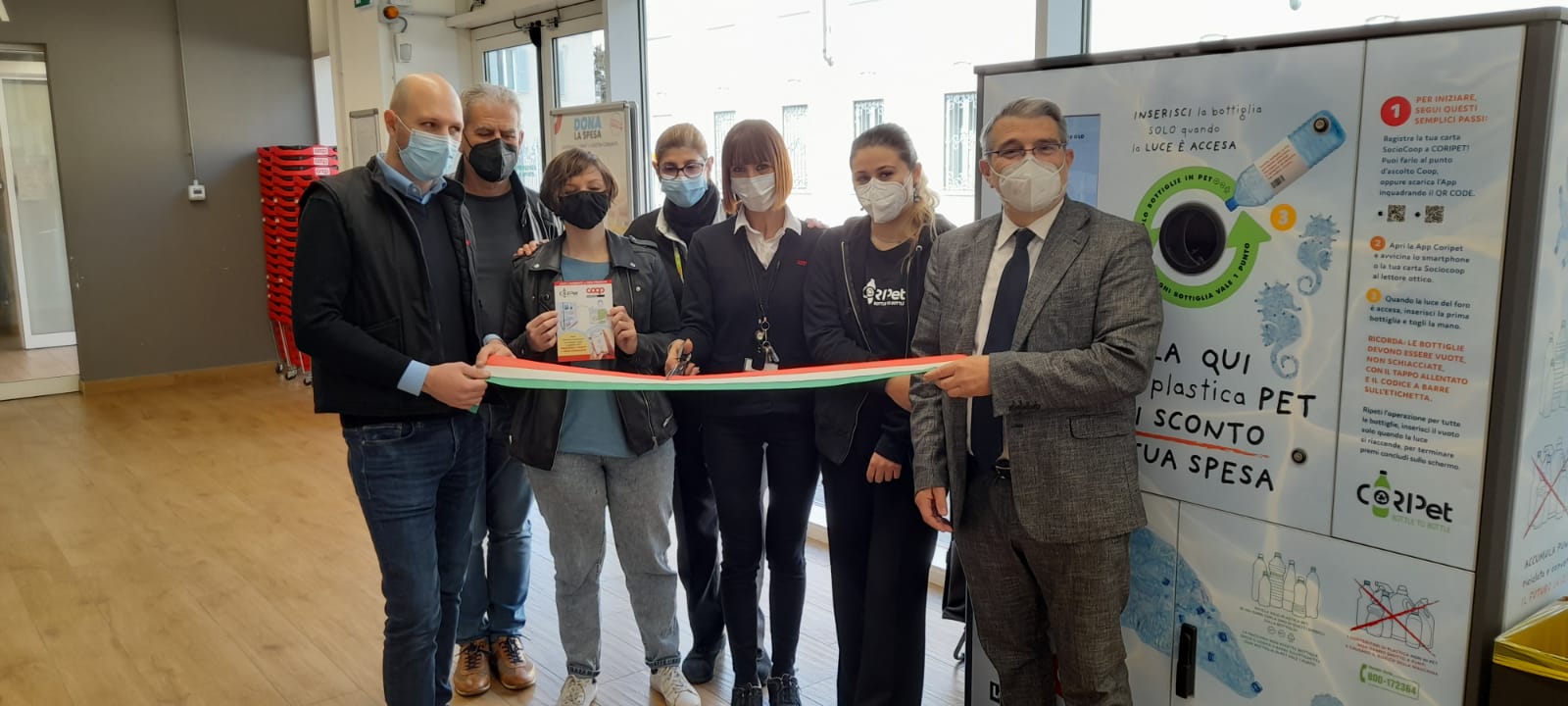 Inaugurazione eco-compattatore Coripet | 13 aprile 2022