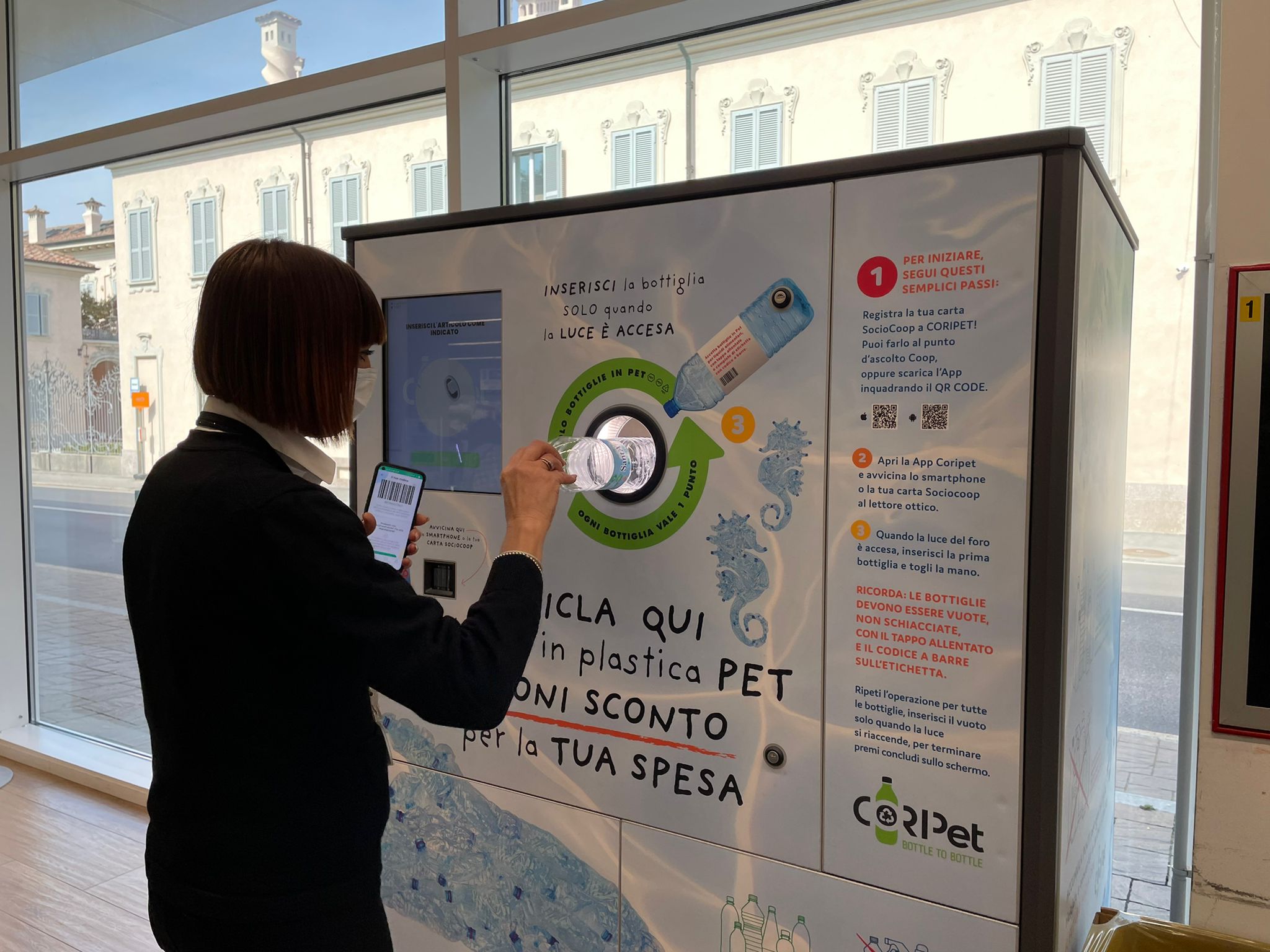 Inaugurazione eco-compattatore Coripet | 13 aprile 2022