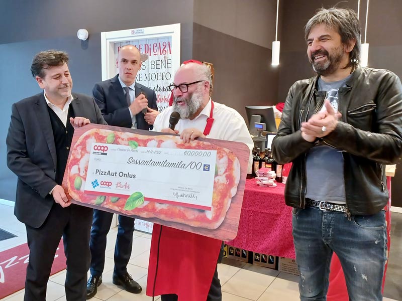 Assegno per PizzAut apertura Monza