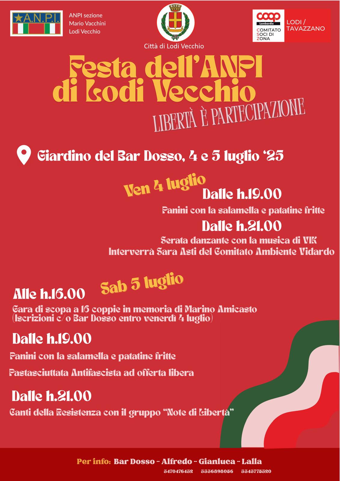 Festa dell'Anpi di Lodi Vecchio