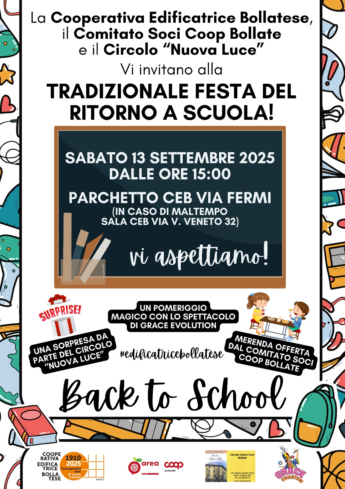 Festa ritorno a scuola Bollate