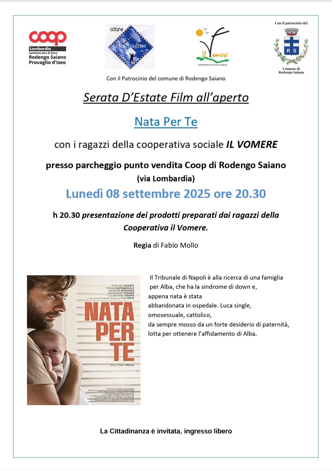 cinema aperto nata per te