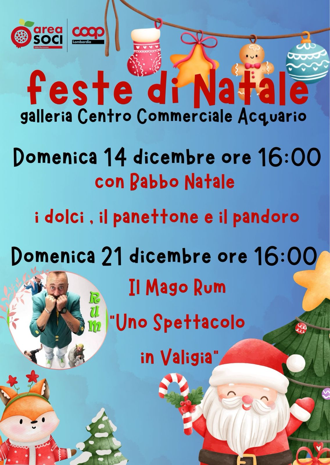 Festa di Natale Centro Commerciale Acquario