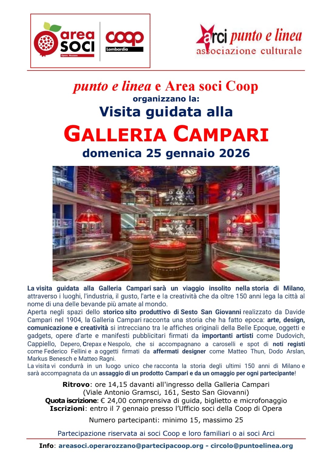 Visita guidata Galleria Campari