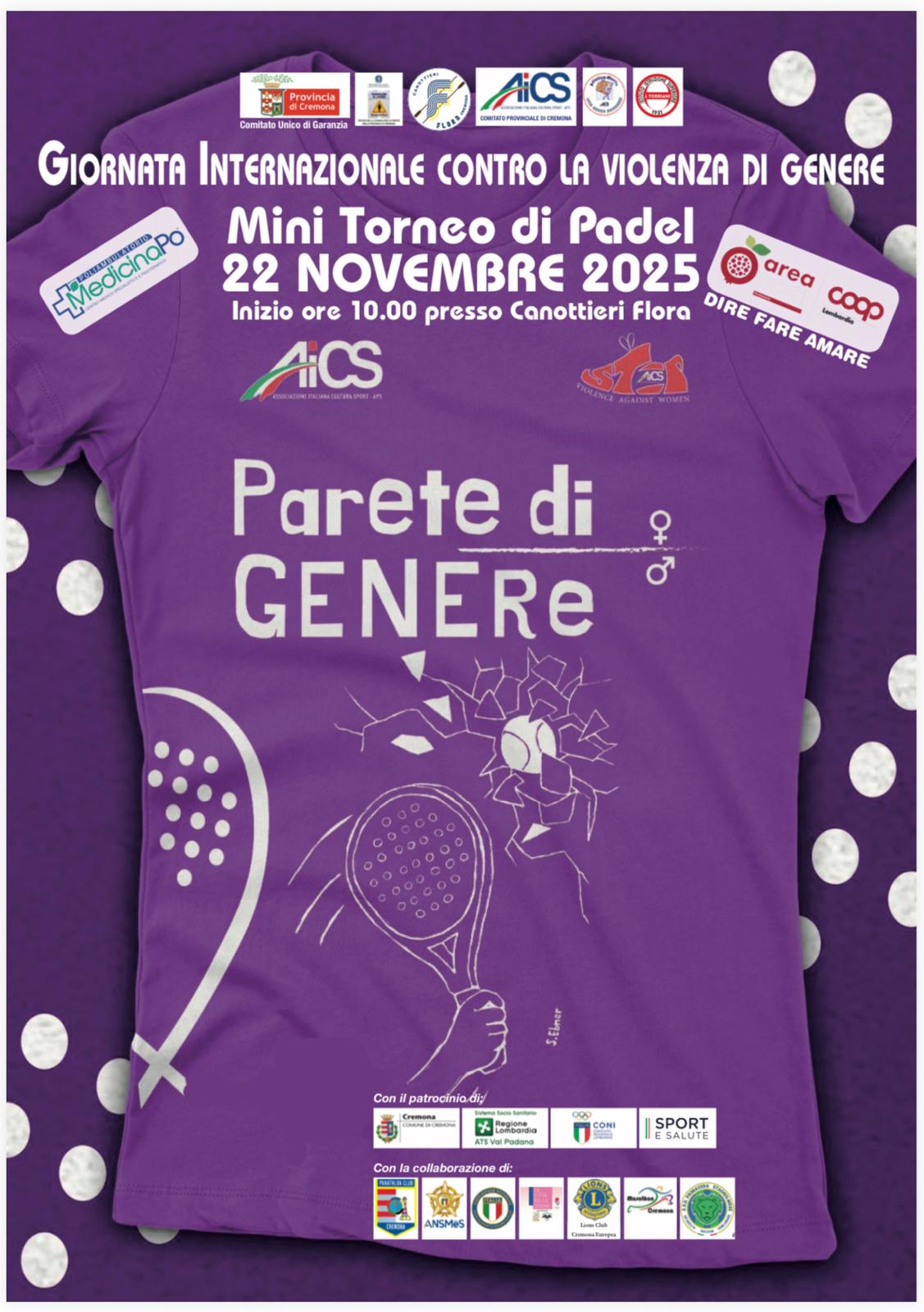 Parete di genere torneo padel