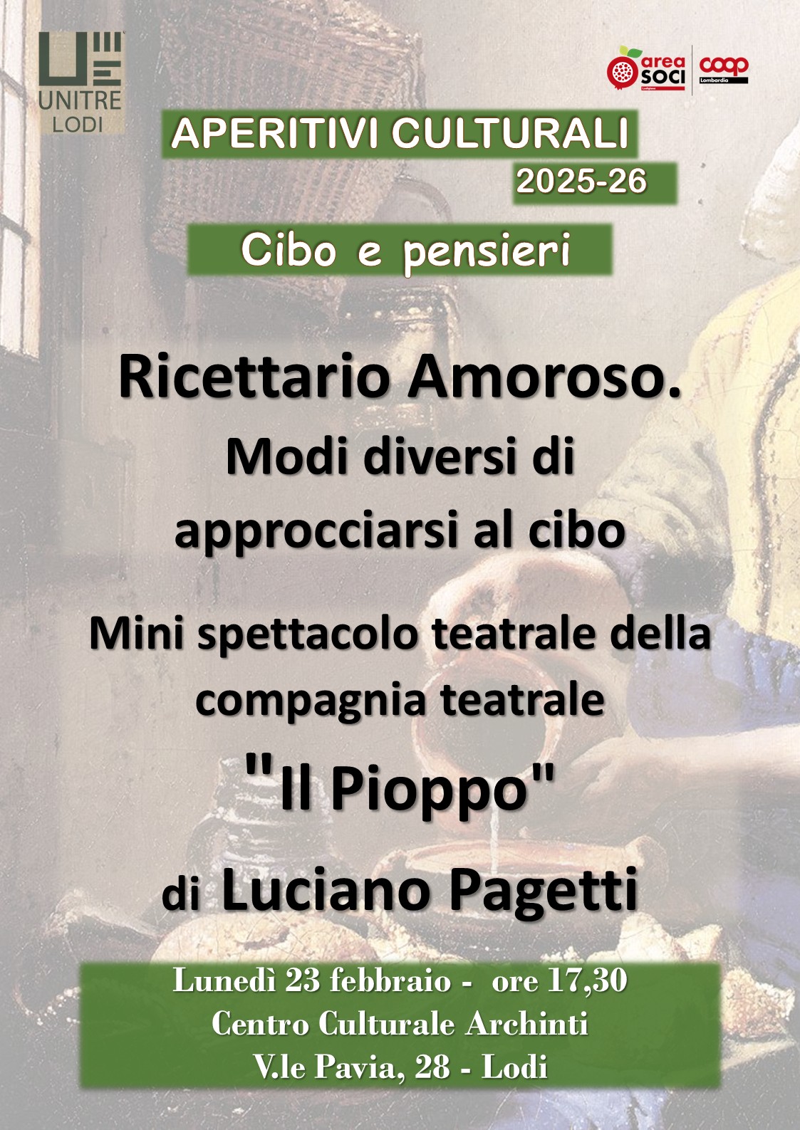 Ricettario Amoroso. Modi diversi di approcciarsi al cibo