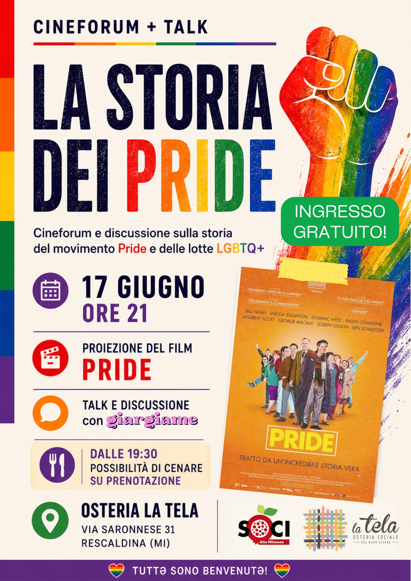 La Storia dei Pride – Cineforum + Talk