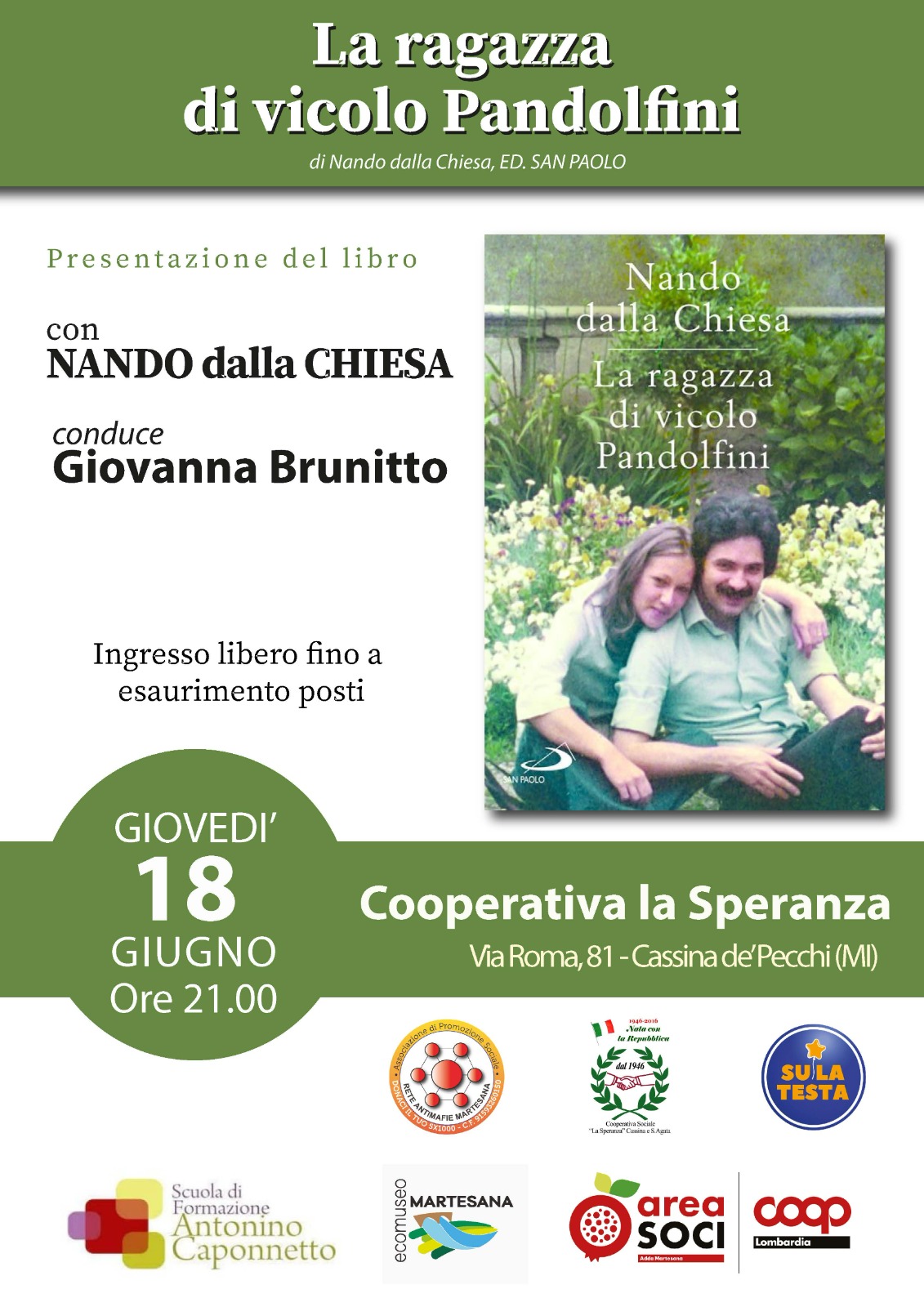 La ragazza di vicolo Pandolfini – Presentazione del libro con Nando dalla Chiesa