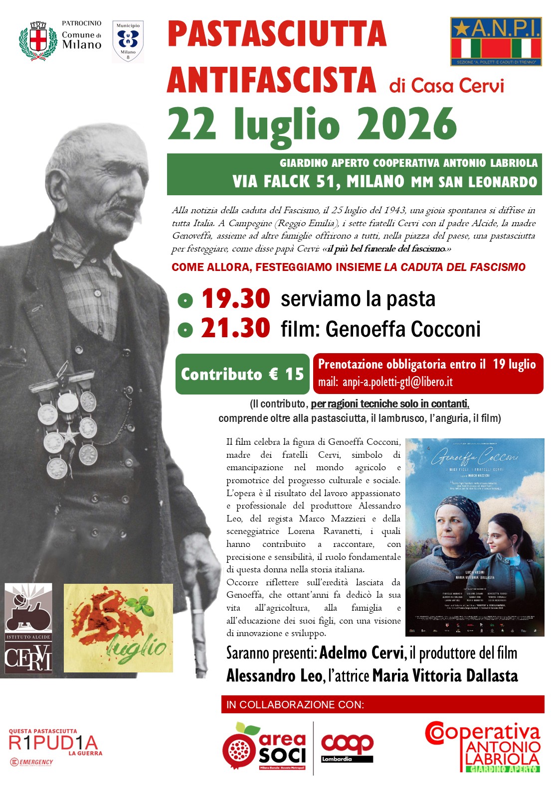 Pastasciutta Antifascista di Casa Cervi
