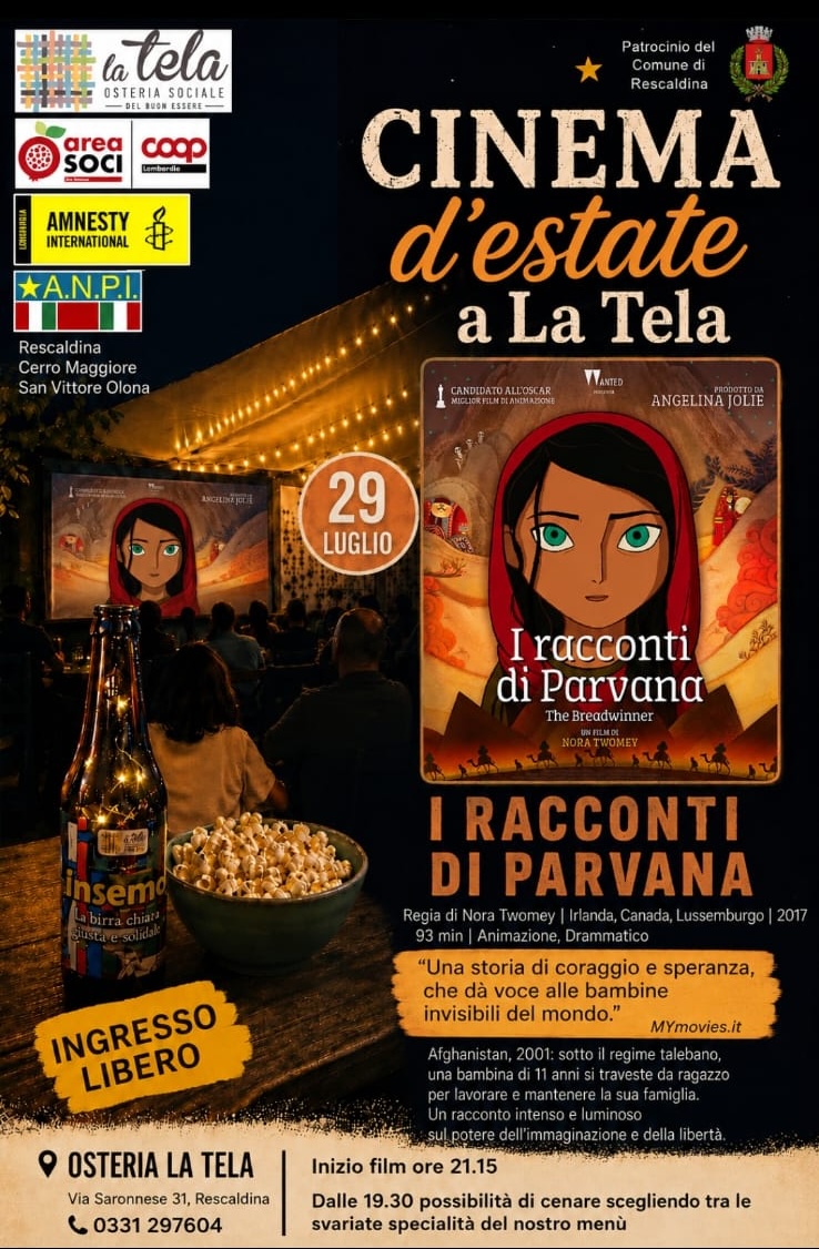 Cinema d'estate a La Tela – I Racconti di Parvana