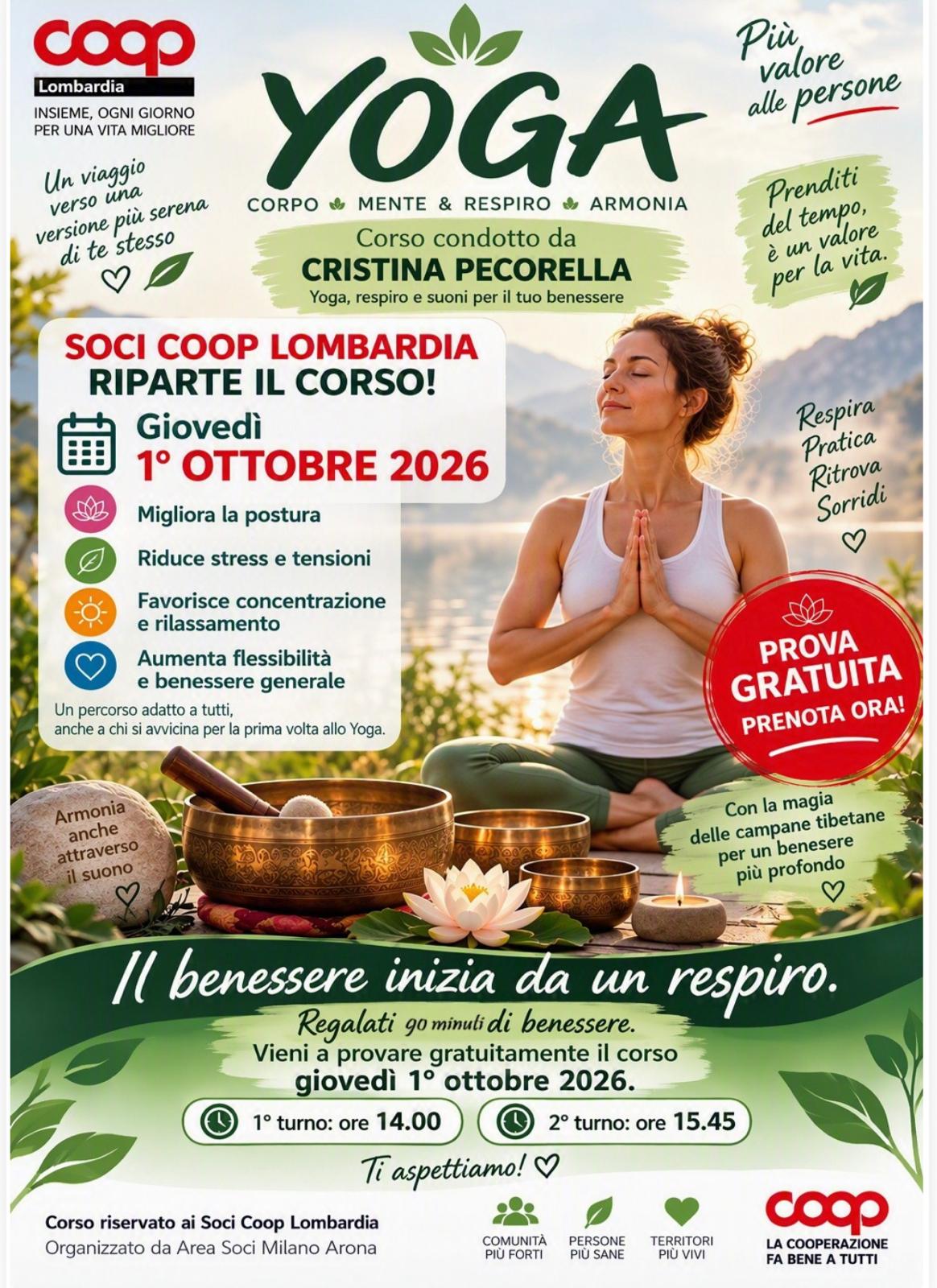Corso di Yoga – Corpo, Mente & Respiro, Armonia