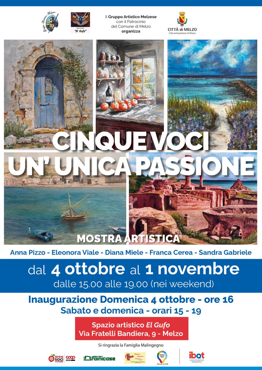 Cinque Voci, Un’Unica Passione – Mostra artistica